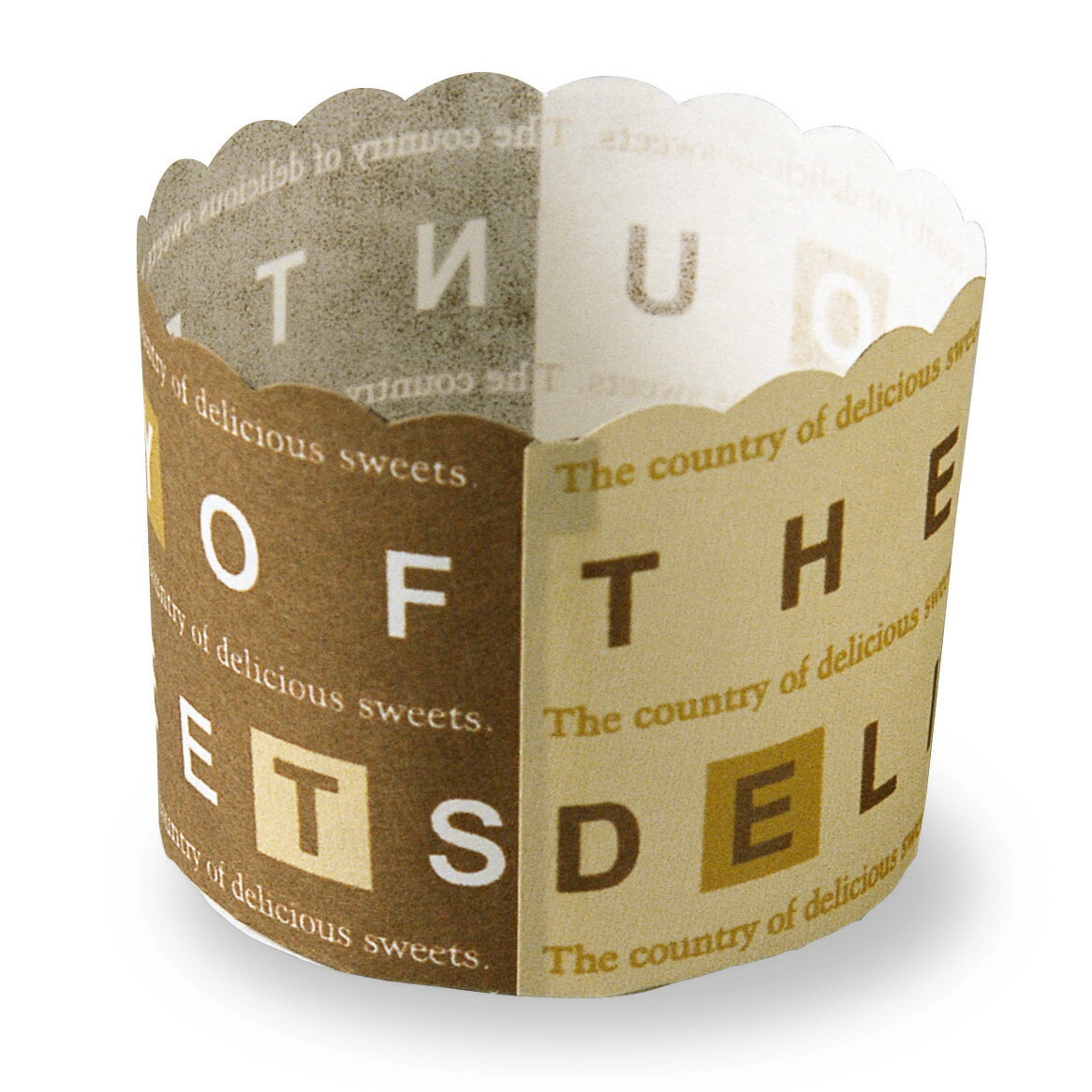 【2000枚】M408 マフィンカップ(ハーフブラウン) 天満紙器 00374641