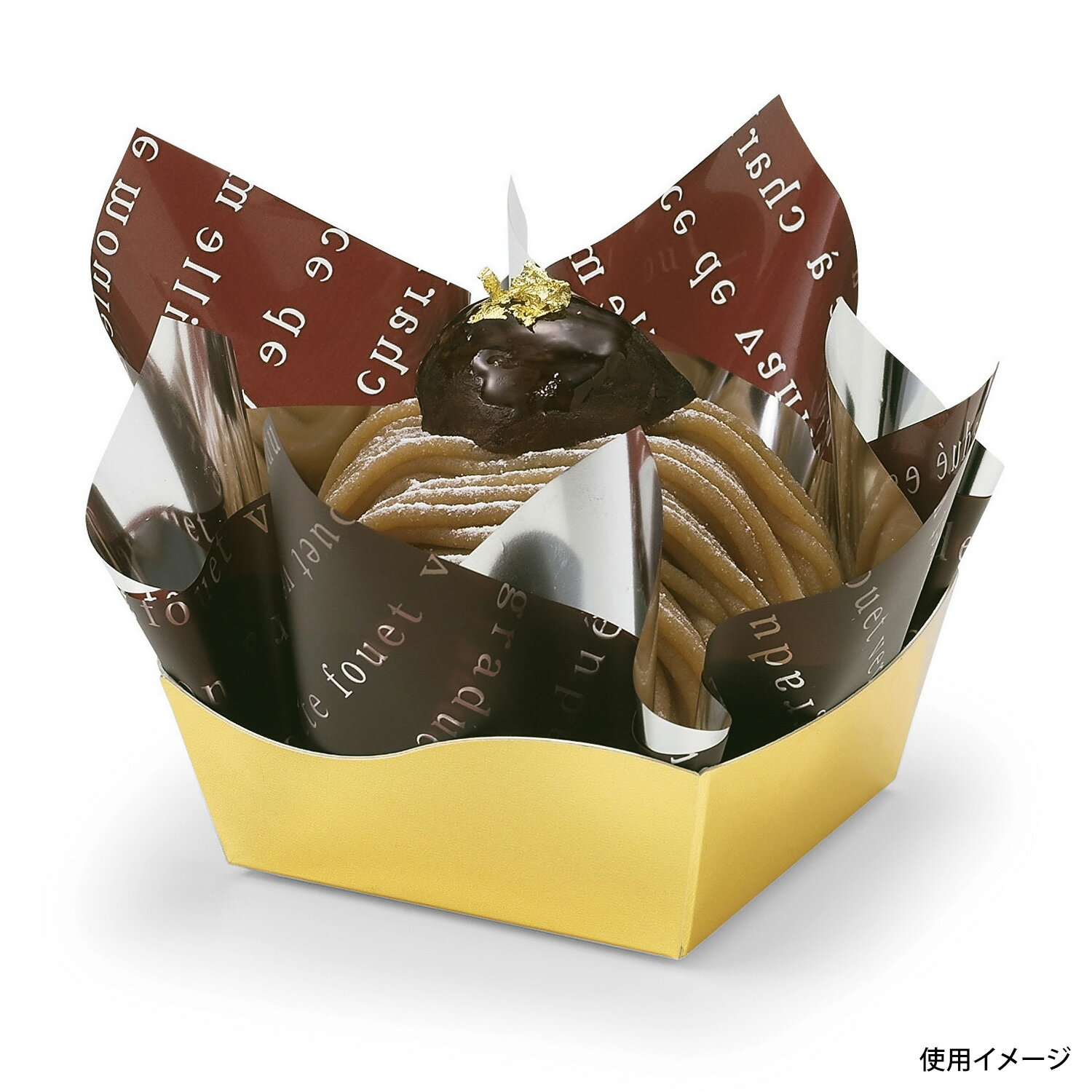 【1500枚】PC-71 リファインココット(ミラーゴールド) 天満紙器 00375847