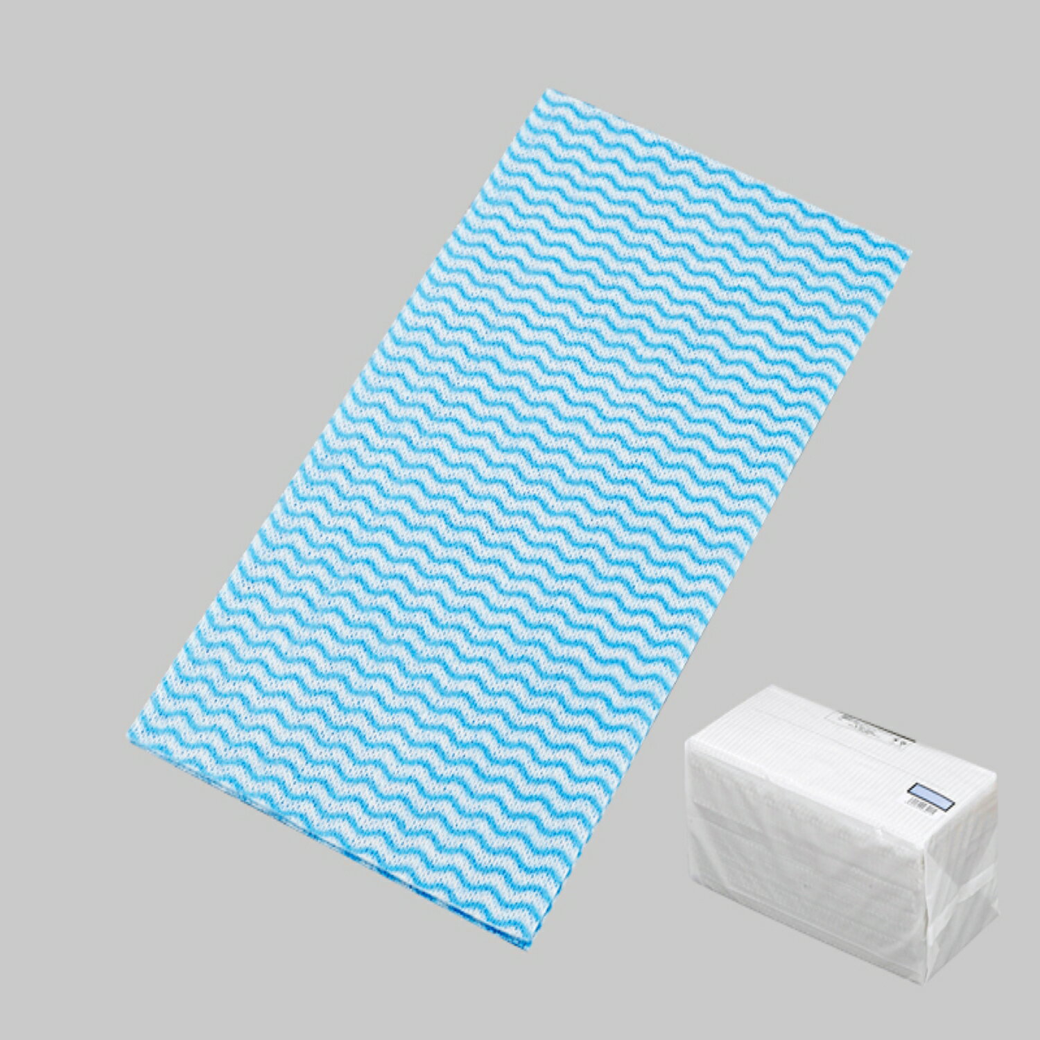 【900枚】カウンタークロス(BLUE)薄手 ポリ包装Eタイプ 00379226 プロステ