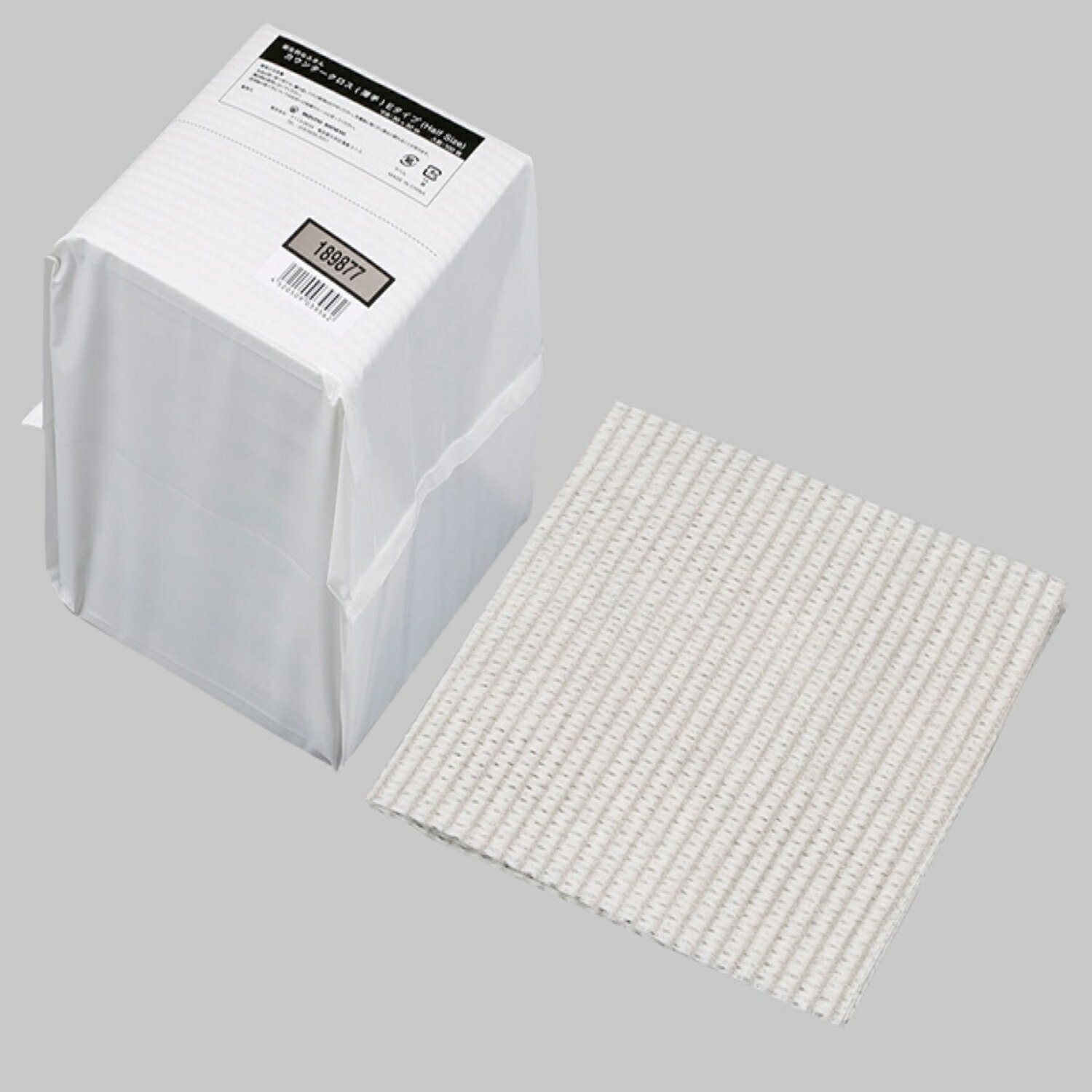 【1800枚】カウンタークロス(GRAY)薄手 ポリ包装Eタイプ(Half Size) 00379318 プロステ