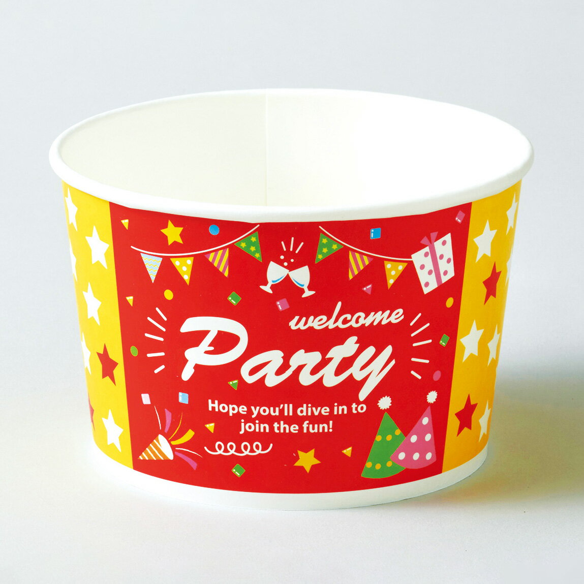 【600枚】RF624 ロールフリーカップ(パーティースター） 天満紙器 00638886