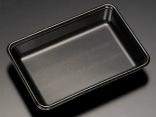 【1200枚】J25-17T 黒 リスパック トレー 業務用 業者 精肉 鮮魚 228632