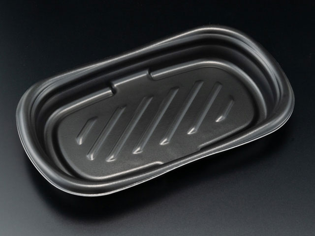 【50点】惣菜容器 ホット ほんわか 25-15B 黒 リスパック 00251276