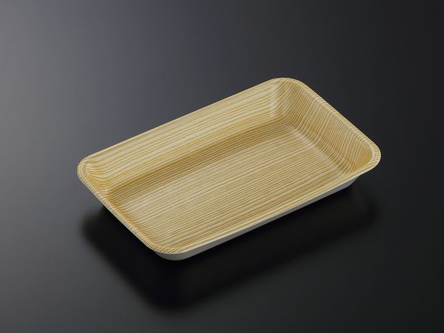 【900枚】トレーC- 64新 木目S内 中央化学 業務用 業者 鮮魚 精肉 青果 汎用トレー 304679