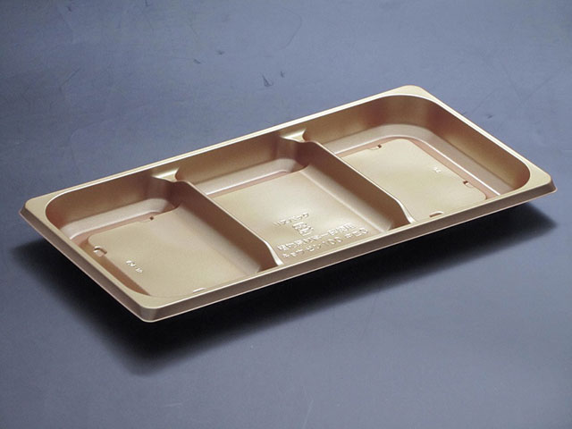 Rakuten - 【50枚】リスパック 弁当容器 饗膳 100中皿3 ひかり キョウゼン1ナカザラ3ヒカリ 3仕切 00314083 プロステ
