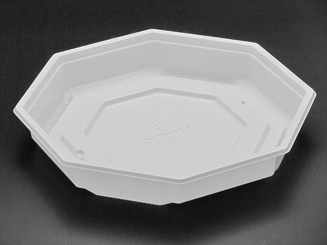 【50枚】リスパック 弁当容器 饗膳 八角20B 白 キョウゼンハッカク2Bシロ 00314095 プロステ