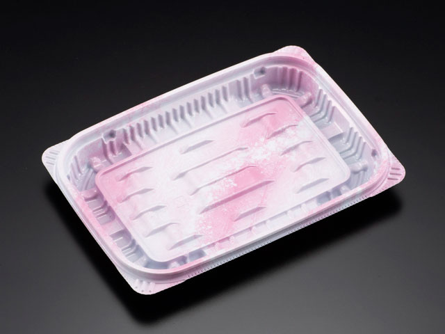 【150枚】惣菜容器 リスパック バイオデリカ キープ330B K-おんわピンク スーパー 持ち帰り おかず 惣菜 肉じゃが ラベル バイオDキ-プ33B K-ピンク バイオDキプ33BKおんわ桃 角 00316281 プロステ