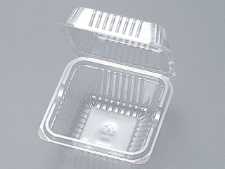 【1500枚】フードパック 弁当 お弁当 FKパックP-815有穴(嵌合) 福助工業 使い捨て クリア 業務用 業者 透明 惣菜 381537