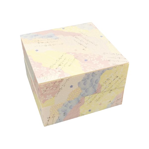 【140組】新井産業 仕出弁当 哥仙 角折2段(小) 蓋付 00590204