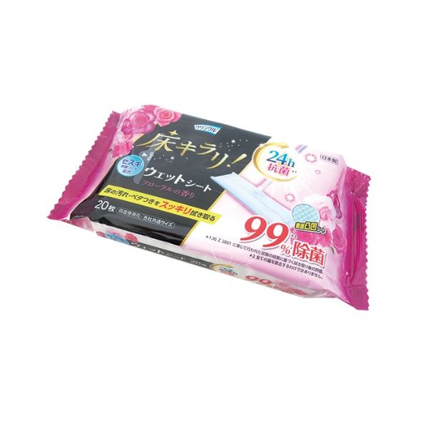 【30個】Life-do.Plus フロアシート LD-412 クリンクル 床キラリ フローリングウエットシート フローラ..