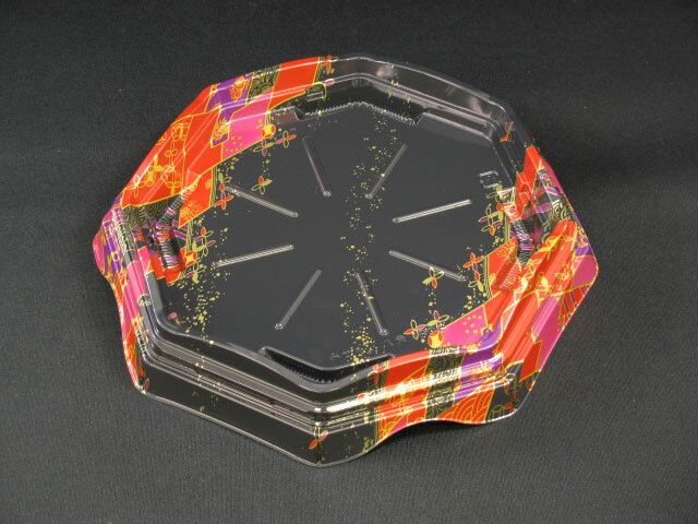 【600枚】魅せ盛 八角180B 八千代赤 リスパック 業務用 業者 魚が映える 457365