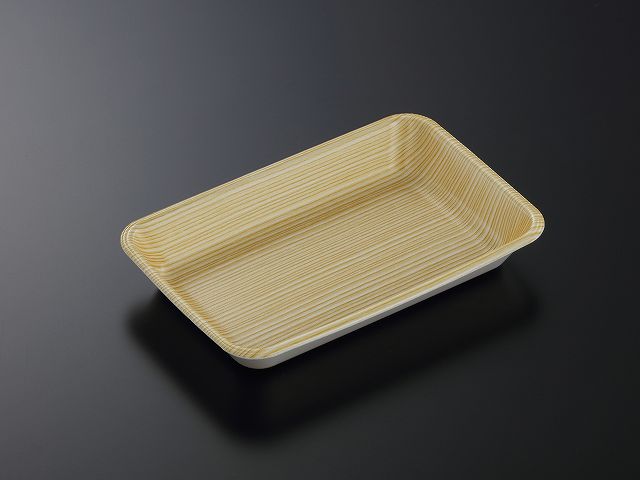 【1200枚】トレーC- 63新 木目S内 中央化学 業務用 業者 鮮魚 精肉 青果 汎用トレー 477397