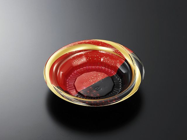 ★最大ポイント10倍★【400枚】中央化学 どんぶり容器 CTほまれ丼M19 風林R-BK 身 CTホマレドンM19フウリンR-BKミ CTほまれ丼M19 風林RBK 身 丸 レンジ可 レンジ対応 00506758 プロステ