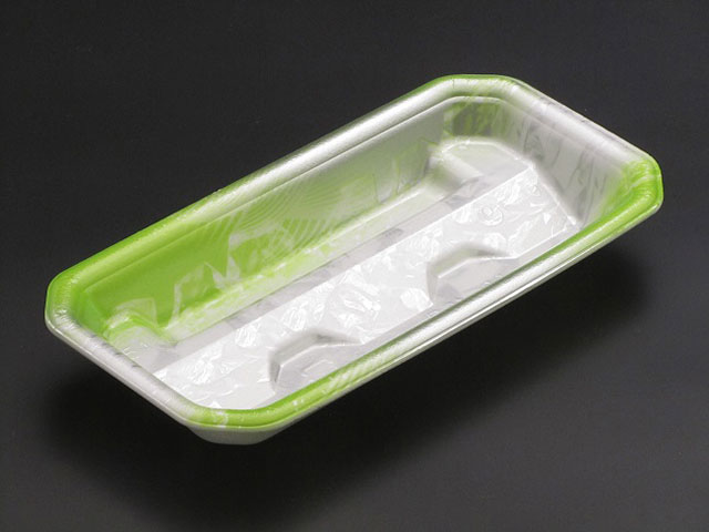 自動包装機に対応するラップ仕様トレー。脚部がフラットになっているためラップが付きやすくなっています。刺身にご利用いただけます。サイズ：202×98×27mm材質：PSP重量：4g商品コード00541612メーカー名リスパックサイズ202×98×27mm材質PSP重量4.00g電子レンジ不可種別本体のみ関連商品(バラ)RON-20-10 流氷緑 50点関連商品(ケース)RON-20-10 流氷緑 1200点・注意事項：モニターの発色によって色が異なって見える場合がございます。・領収書については、楽天お客様マイページから、商品出荷後にお客様自身で印刷して頂きますようお願い申し上げます。・本店では一つの注文に対して、複数の送り先を指定することができません。お手数おかけしますが、注文を分けていただきます様お願い致します。・支払い方法で前払いを指定されて、支払いまで日数が空く場合、商品が廃番もしくは欠品になる恐れがございます。ご了承ください。・注文が重なった場合、発送予定日が遅れる可能性がございます。ご了承ください。・お急ぎの場合はなるべく支払い方法で前払い以外を選択いただきます様お願い致します。支払い時期によっては希望納期に間に合わない場合がございます。