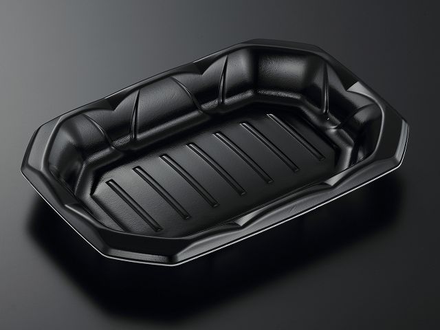 【400枚】波音桶20-28F 黒 中央化学 鮮魚 業務用 業者 刺身 使い捨て 定番 543573