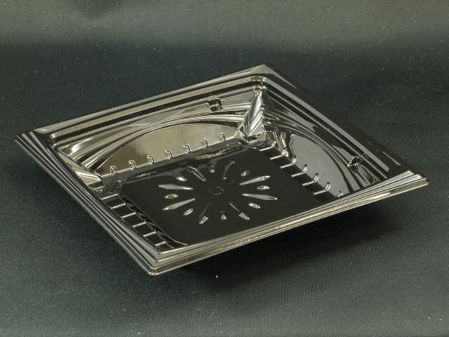 【150枚】サラダ・フルーツ容器 リスパック クリーンカップ レイ17-30B 黒 冷 麺 サラダ 冷やし 中華 容器 うどん 蕎麦 そば クリ-ンカップレイ17-3Bクロ クリンカップ レイ173B 黒 角 00554033 プロステ