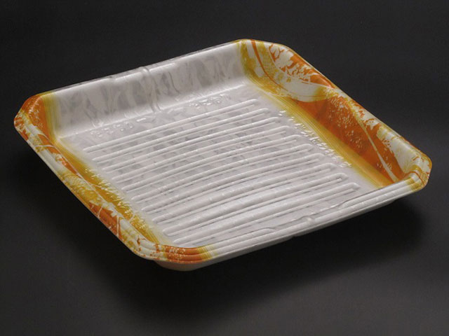 【50点】発泡トレー うましゃぶ 24-24B ひおりオレンジ リスパック 00559448