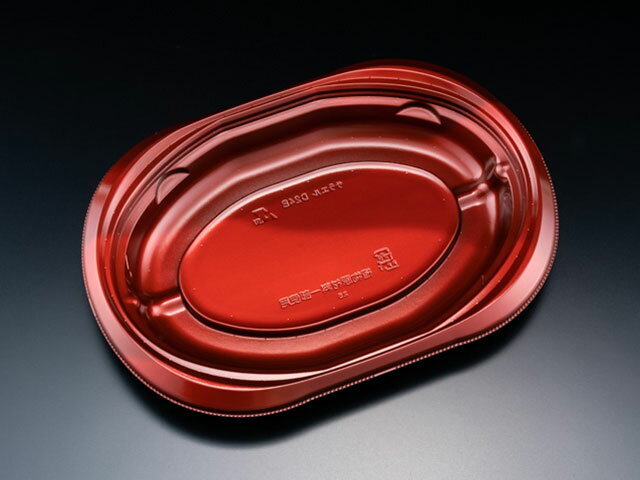 Rakuten - 【50枚】 軽食容器 リスパック バイオデリカ サラエル D24B K-ソワレレッド プロステ