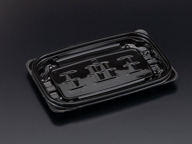 【50点】惣菜容器 クリーンカップ ガード280B(K) 黒 リスパック 00642497