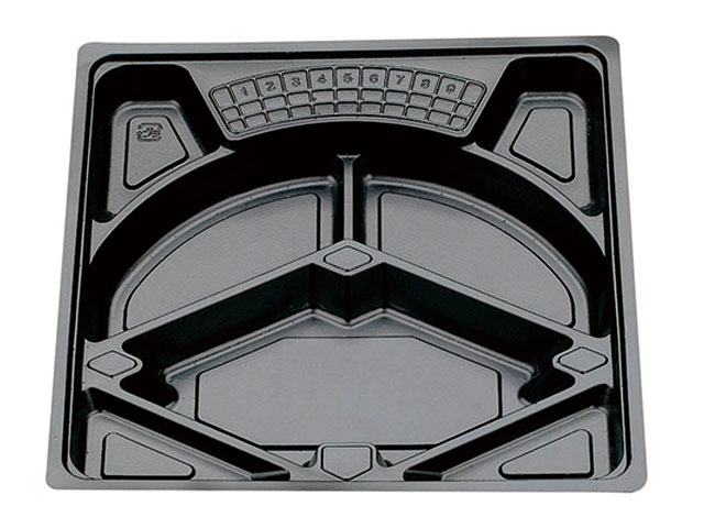 【300枚】中仕切 80-80 Y 黒 業務用 業者 (K) エフピコチューパ ※中仕切のみ 666759