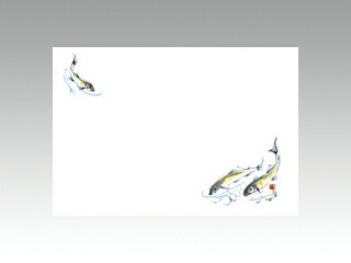 【100枚】テーブルマット 尺3寸 No.219 鮎 カミイソ産商 夏(5月-9月) 大豆インキ使用 使い捨て 料理 イ..