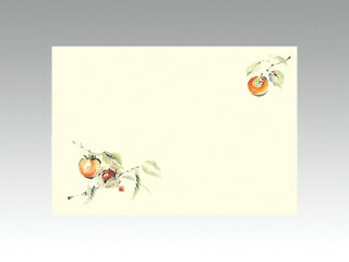 【100枚】テーブルマット 尺3寸 No.223 柿 カミイソ産商 秋(10月-12月) 大豆インキ使用 使い捨て 料理 イートイン 料理 シート 00081306 プロステ(3)