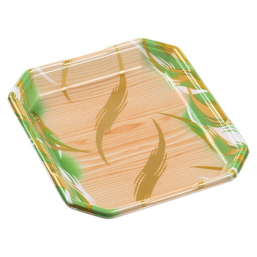 【900枚】しゃぶしゃぶ長2.5人浅L風紋木目緑 エフピコ 00305682