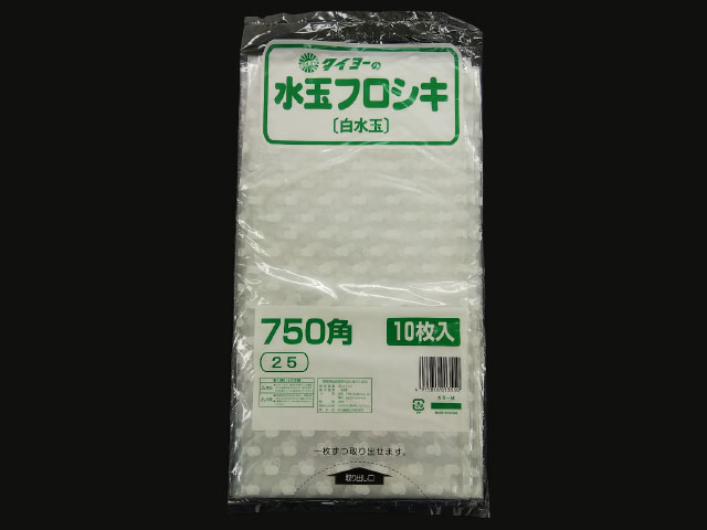 【1000枚】水玉フロシキ 750角 白水玉 中川製袋化工 00124918 プロステ