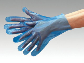 【10000枚】ポリグローブレギュラー袋入 M 青 エブノ 00132688 プロステ