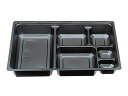 【300枚】中仕切 80-55 黒 エフピコチューパ 仕出し弁当 仕出 出前 00144179