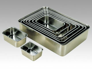 【1個】18-8深型組バット14号 クローバー 調理 料理 バット 道具 00181947 プロステ