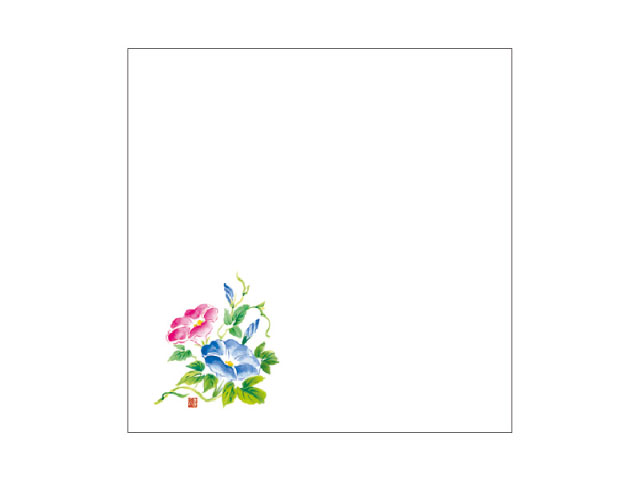 樂天商城 - 【100枚】和紙5寸懐紙 No.7234 朝顔 カミイソ産商 00213787 プロステ