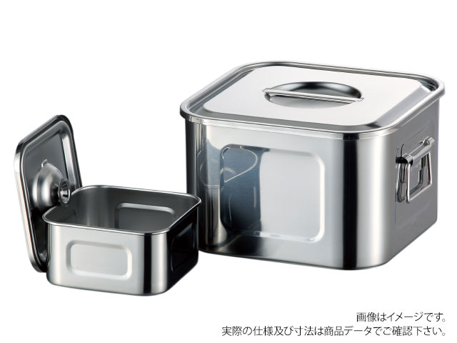 繋ぎ目の無いプレスによる1枚絞り加工で、溶接部分が無く水漏れの心配もありません。太くて持ちやすい取手は、ストッパーがかかるので直接熱い所に手が触れません。置き場にこまらない引掛金具付の蓋。※長時間塩分濃度の高いものや、酸の強いものを入れてご使用にならないでください。錆の発生や割れの原因となります。また、アルミや鉄などの異種金属を重ねるなどして一緒に保管しないでください。腐食の原因となります。サイズ：[内寸]240×240×169mm、[外寸]249×249×170mm材質：SUS304(18-8ステンレス)重量：1840g容量：9.0L品番：127240商品コード00221055メーカー名赤川器物製作所サイズ[内寸]240×240×169mm、[外寸]249×249×170mm材質SUS304(18-8ステンレス)重量1840.00g容量9.0L関連商品(バラ)AG浅型角キッチンポット24cm手付 1点・注意事項：モニターの発色によって色が異なって見える場合がございます。・領収書については、楽天お客様マイページから、商品出荷後にお客様自身で印刷して頂きますようお願い申し上げます。・本店では一つの注文に対して、複数の送り先を指定することができません。お手数おかけしますが、注文を分けていただきます様お願い致します。・支払い方法で前払いを指定されて、支払いまで日数が空く場合、商品が廃番もしくは欠品になる恐れがございます。ご了承ください。・注文が重なった場合、発送予定日が遅れる可能性がございます。ご了承ください。・お急ぎの場合はなるべく支払い方法で前払い以外を選択いただきます様お願い致します。支払い時期によっては希望納期に間に合わない場合がございます。