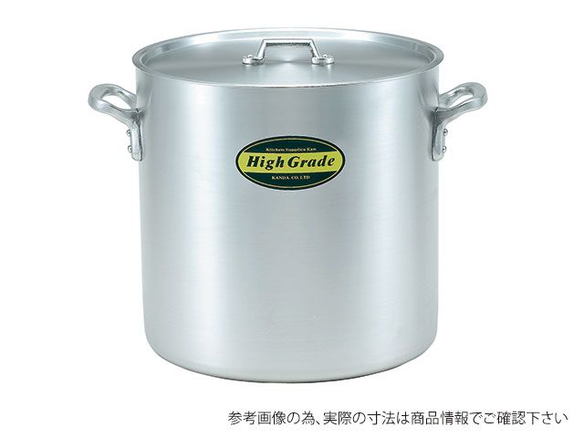 【1個】ハイグレード アルミ寸胴鍋 目盛付 42cm(57L) 調理道具 キッチン道具 厨房道具 00253578 プロステ