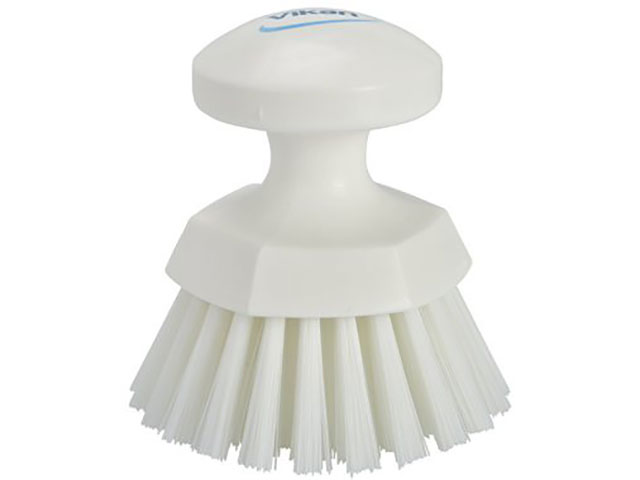 【1個】ヴァイカン ハンドブラシ(丸)ホワイト 38855 Vaikan(ヴァイカン) スポンジ タワシ モップ 衛生品 掃除道具 00268022 プロステ