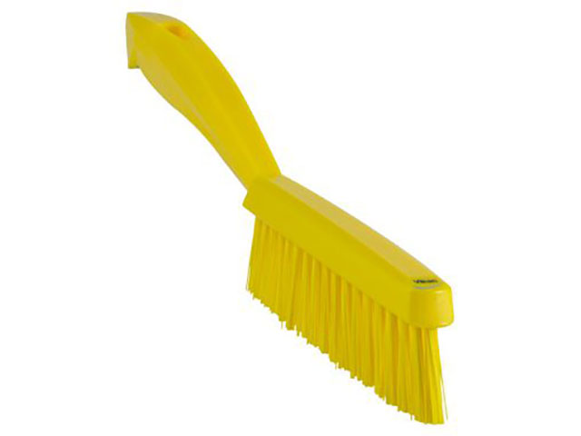 【1個】ヴァイカン スモールハンドルブラシ イエロー 41956 Vaikan(ヴァイカン) スポンジ タワシ モップ 衛生品 掃除道具 00268059 プロステ