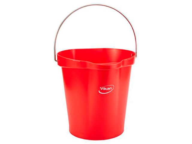 【1個】ヴァイカン ハイジーンバケット 12L レッド 56864 Vaikan(ヴァイカン) 00268748 プロステ