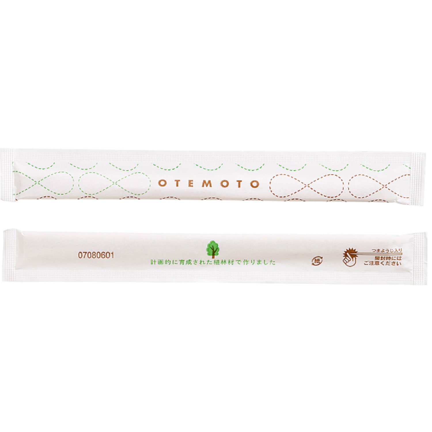 Chopsticks - 【8袋】紙完封植林元禄箸(双葉) 楊枝入 500膳入 やなぎプロダクツ 00273636 プロステ