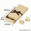 【100組】ナチュラルBOX25号ヒモ付 ヤマニ 00274145 プロステ