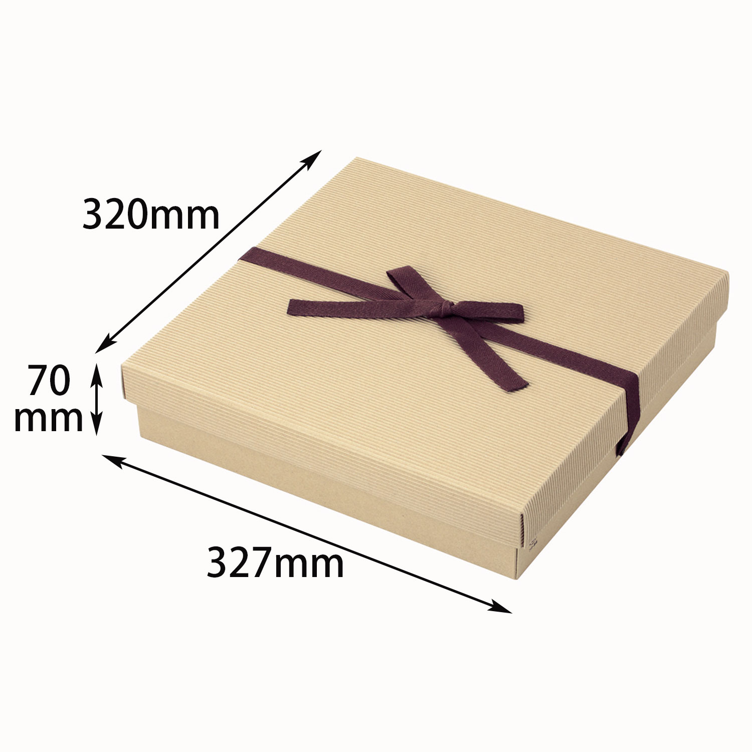 【100組】ナチュラルBOX26号ヒモ付 ヤマニ 00274146 プロステ