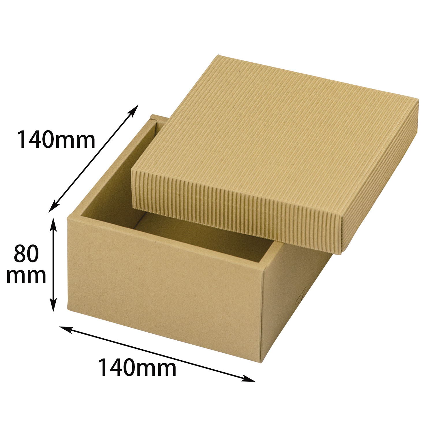 【100個】ナチュラルBOX30号140角ヒモ無 ヤマニ 00274155 プロステ