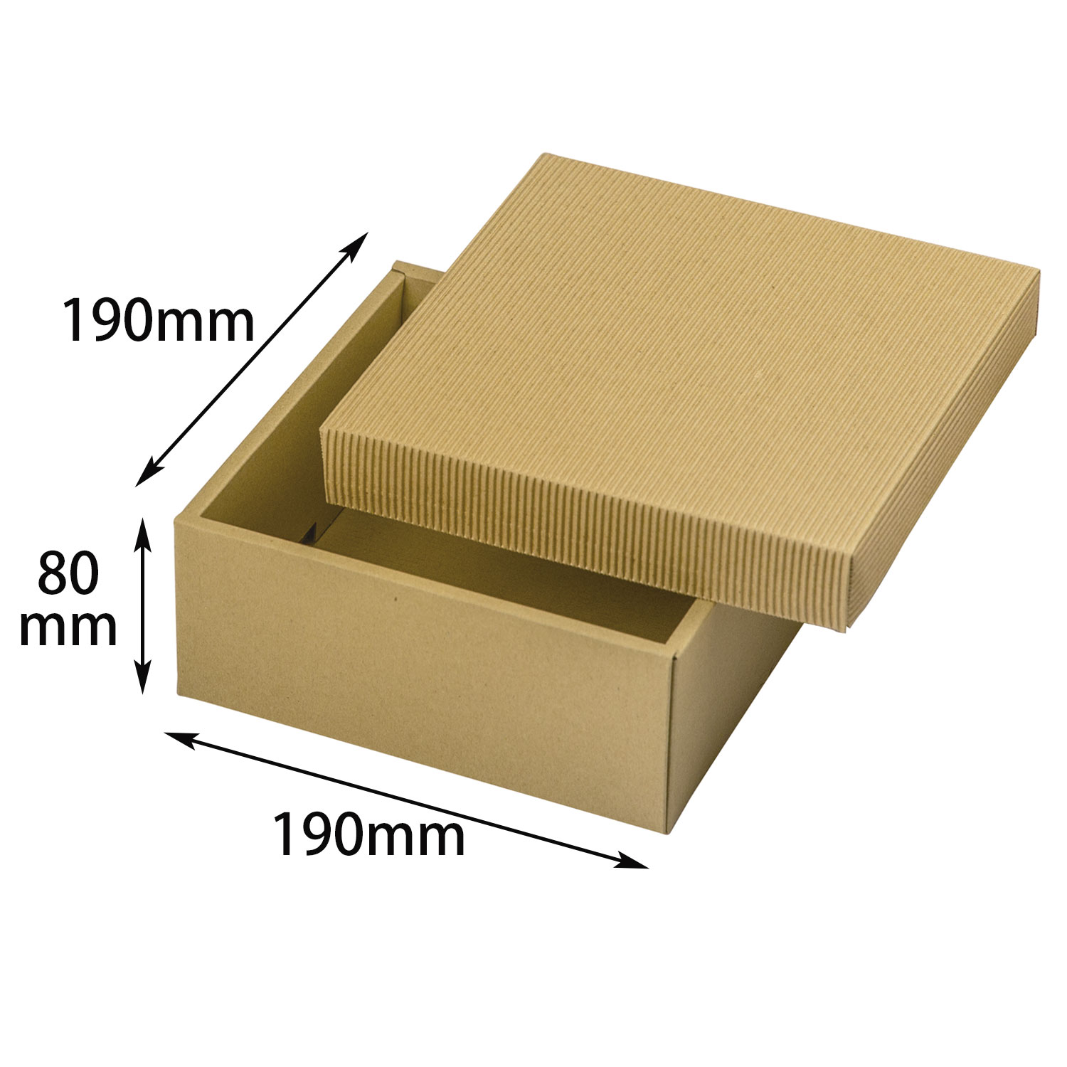 【100個】ナチュラルBOX31号190角ヒモ無 ヤマニ 00274158 プロステ