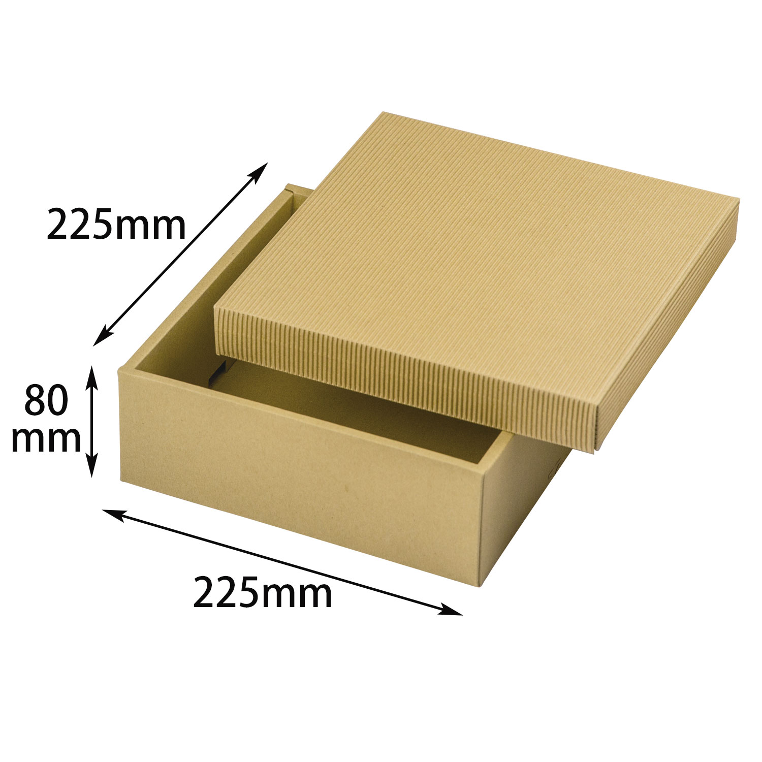 【100個】ナチュラルBOX32号225角ヒモ無 ヤマニ 00274161 プロステ