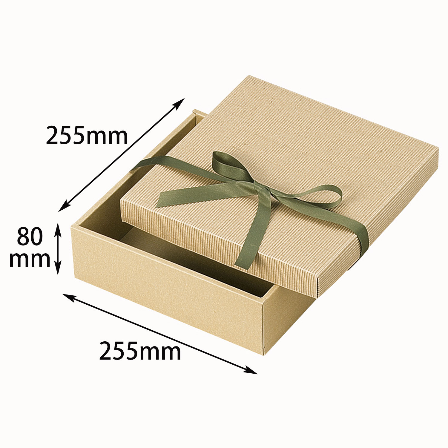 【100組】ナチュラルBOX33号255角ヒモ付 ヤマニ 00274162 プロステ