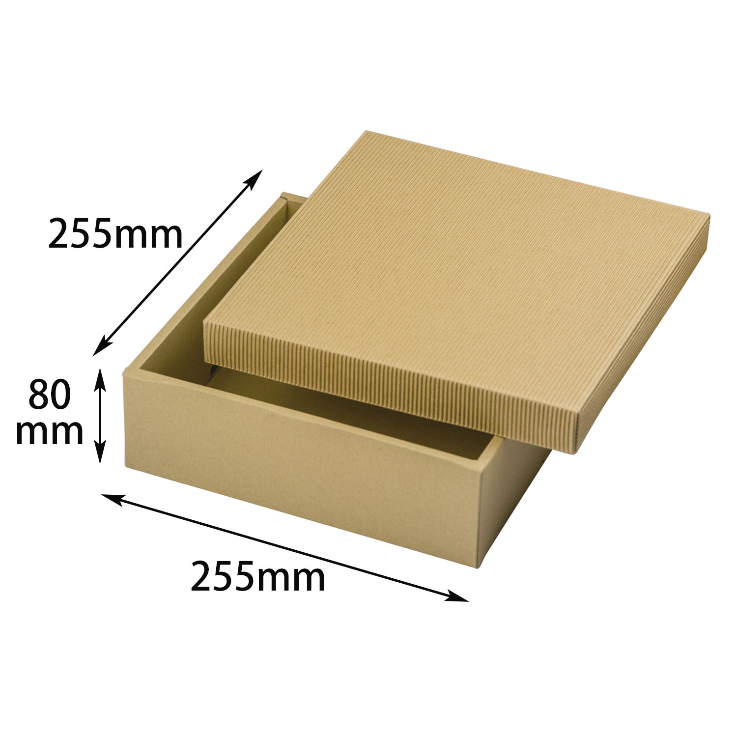 【100個】ナチュラルBOX33号255角ヒモ無 ヤマニ 00274163 プロステ