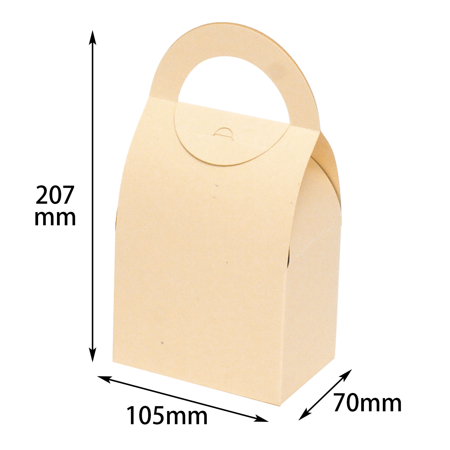 【200個】ハンディーラウンドBOX M ミルク ヤマニ 00274212 プロステ