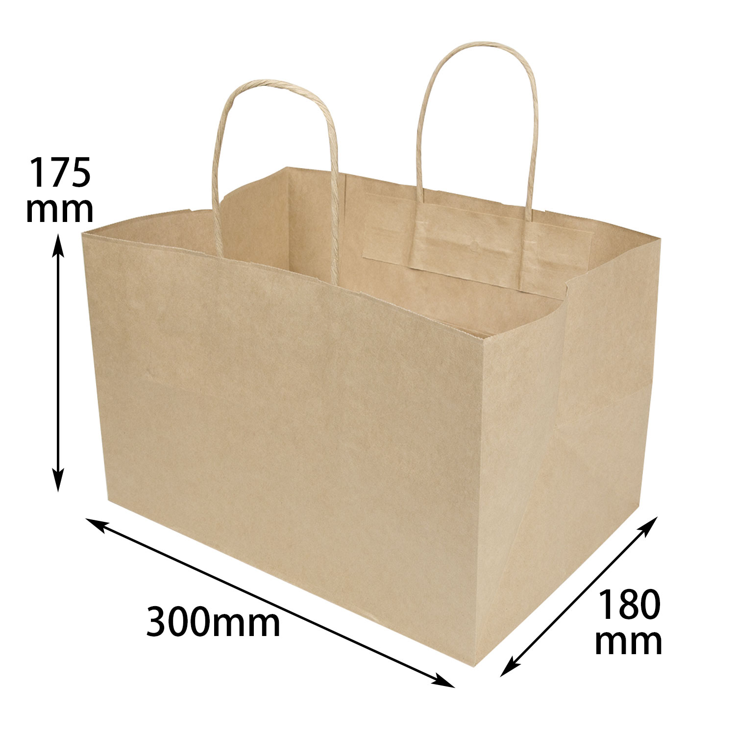 Rakuten - 【200枚】未晒手提袋 175 マチ広(小) ヤマニ 手提げ 紙袋 紙の袋 エコ プレゼント 贈り物 00274291 プロステ