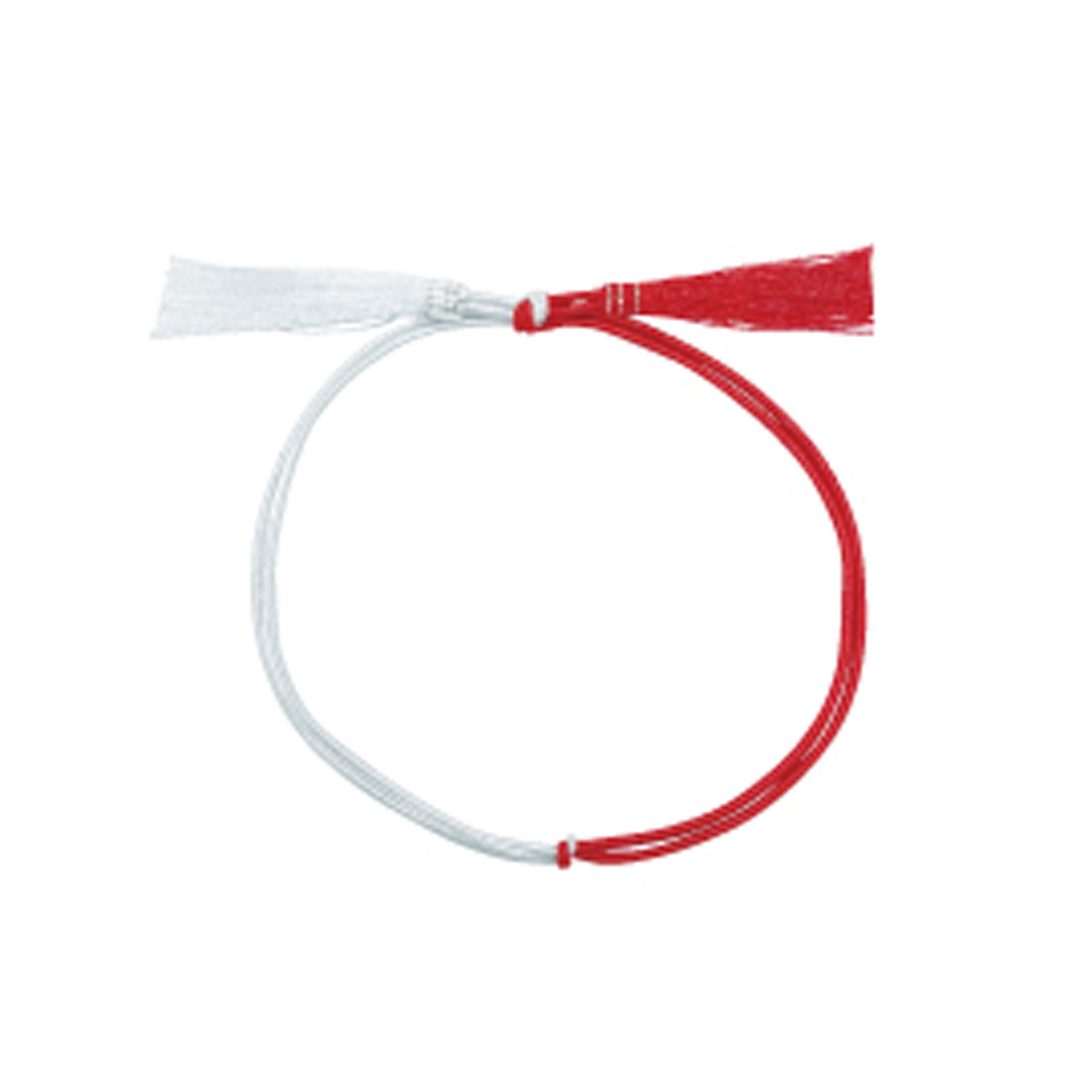 【1000個】No.5 振分ゴム房 Bタイプ(振分) 中36cm 赤白金糸入 イグチ 00283335 プロステ