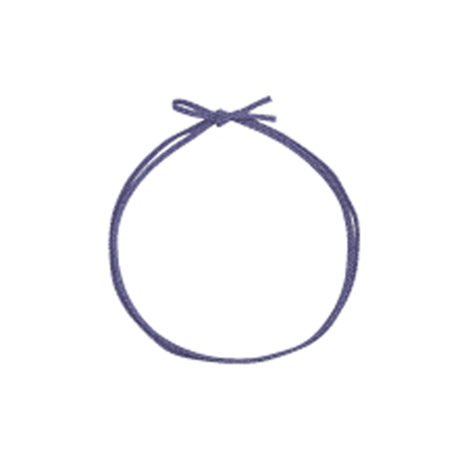 【1000個】平彩ゴム 二重片花結び 小62cm 藤色 イグチ 00283490 プロステ