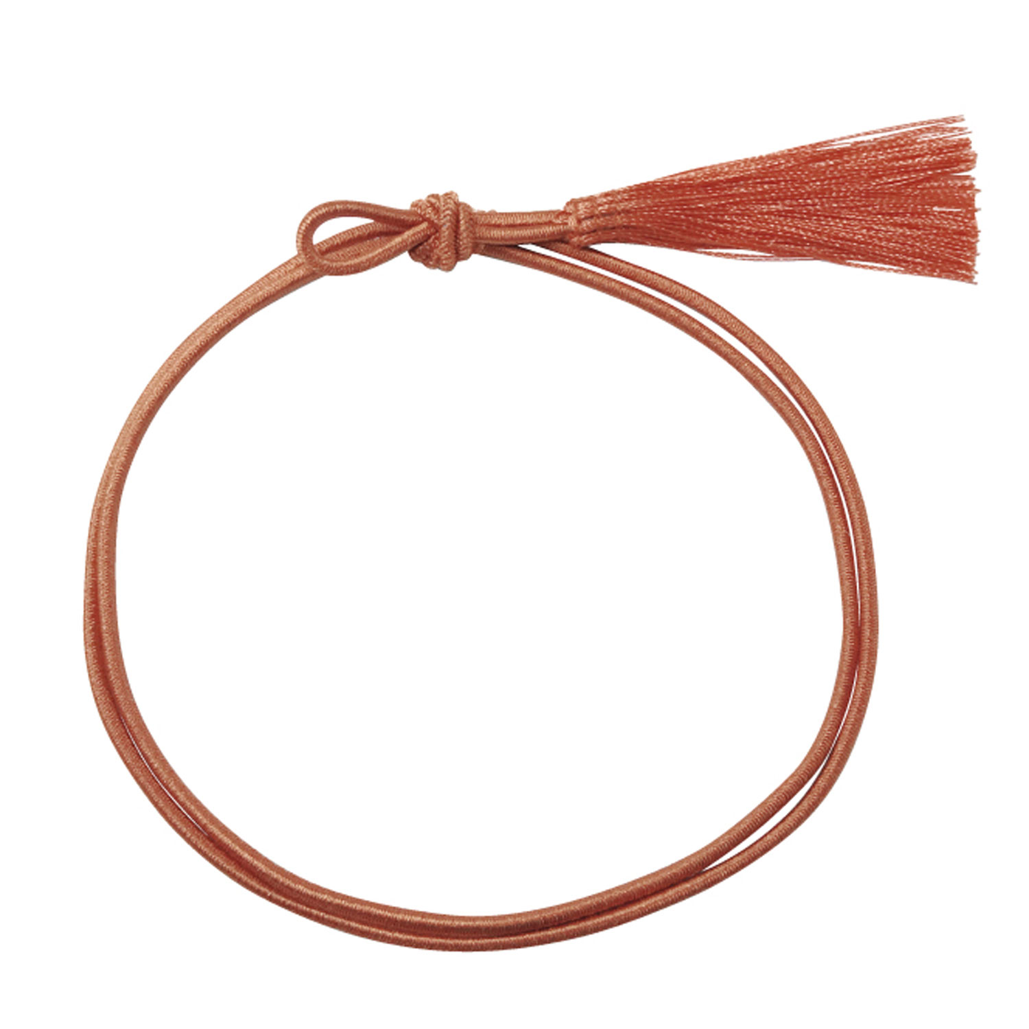 【1000個】彩ゴム房 二重片花結び 小58cm ブラウンIBR イグチ 00283695 プロステ